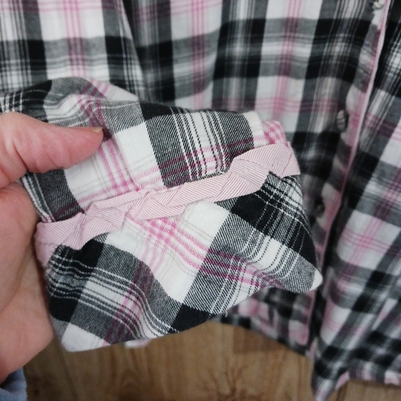 COPY - Victorias secret Plaid Button Up Pajama shirt Size xs - Picture 4 of 8
